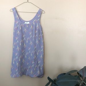 Anthro. (Partimi) Gray Geometric Silk Dress - SIZE 4